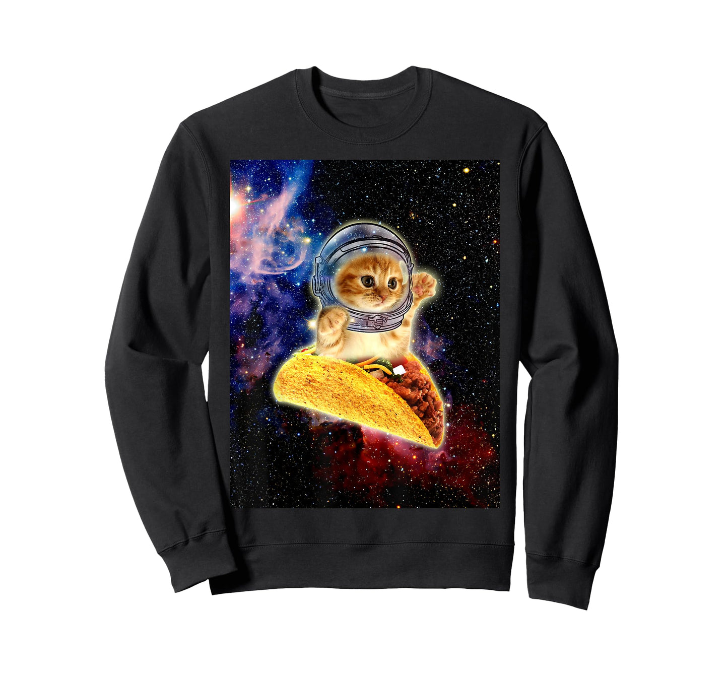 Crazy Space Taco Cat Funny T-Shirt v2
