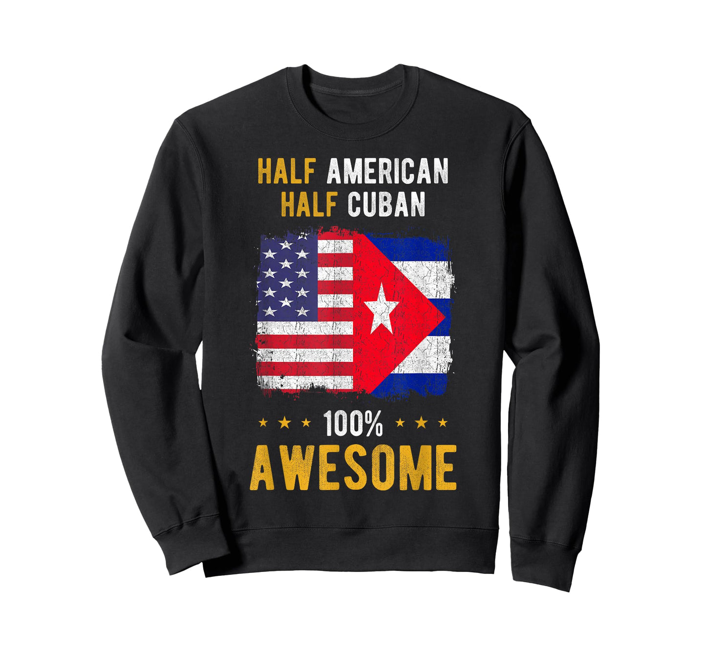 America Cuba Flag - Half American Half Cuban T-Shirt