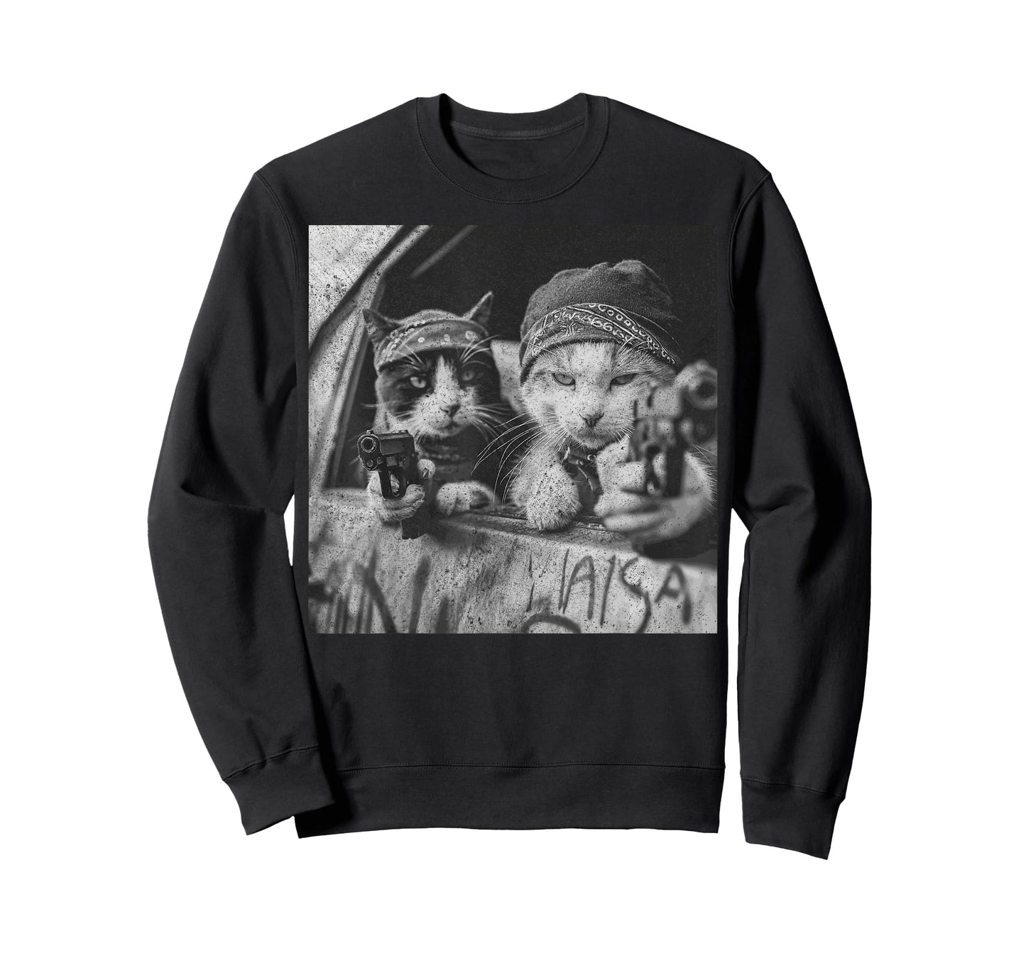 Gangster Cats Street Funny T-Shirt