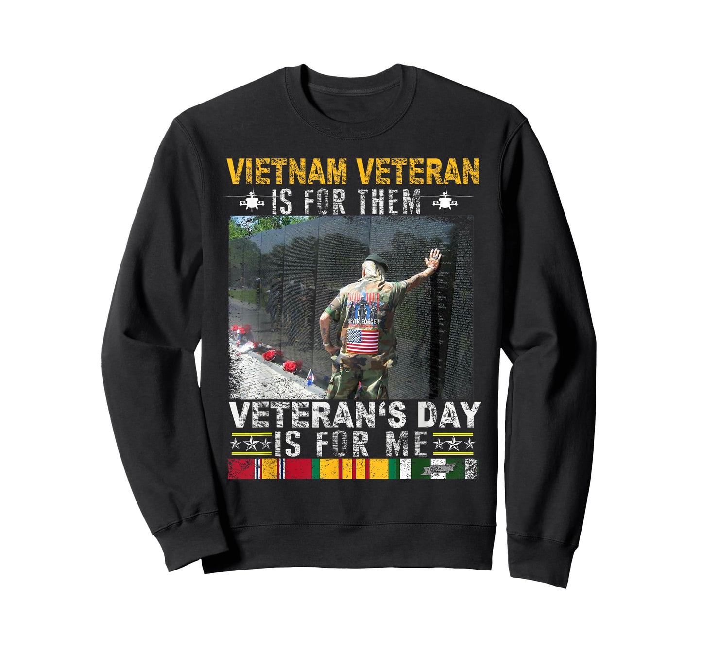 Vietnam Veteran US Flag Gifts | Vietnam War Vet Veteran Wall T-Shirt