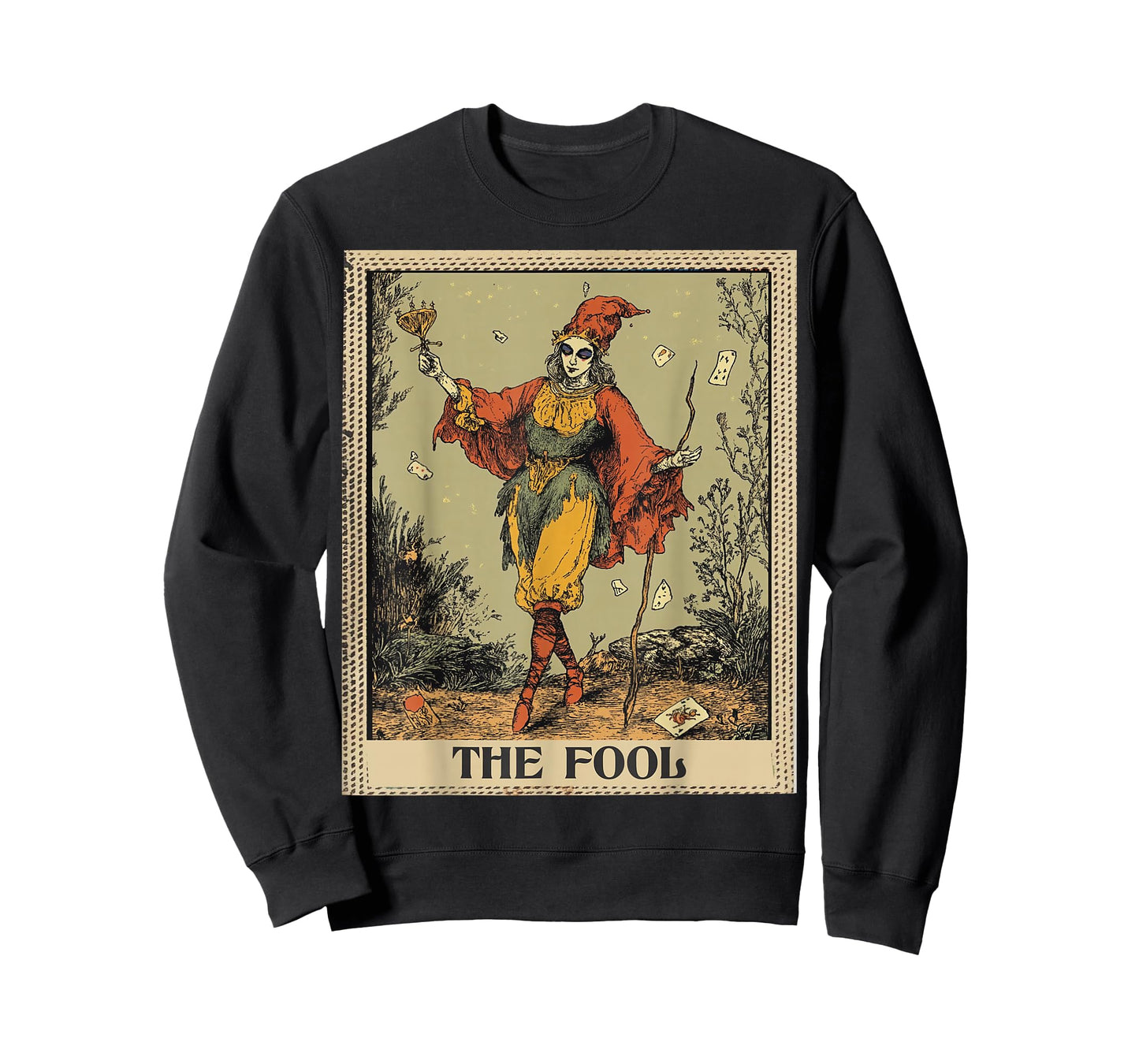 Jokers Clown Playing Cards Tarot Card The Fool Jester T-Shirt