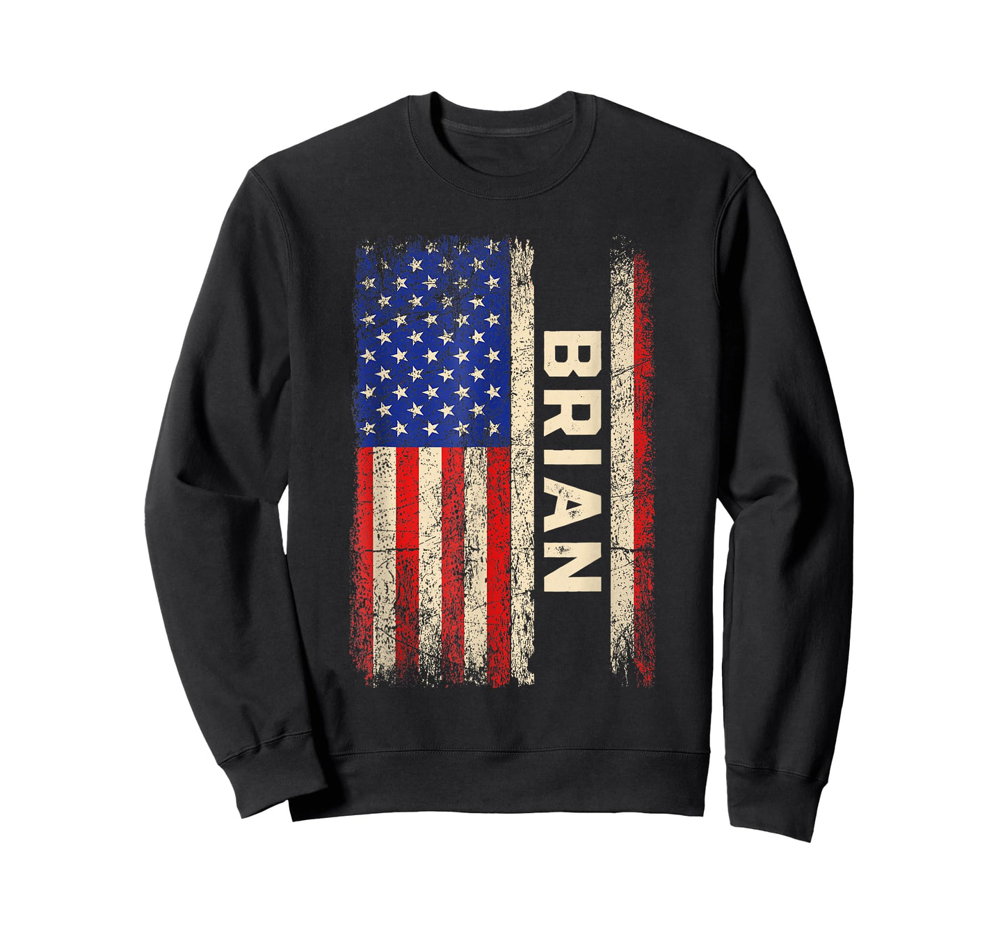 Brian First Name Shirt Brian Name American Flag T-Shirt