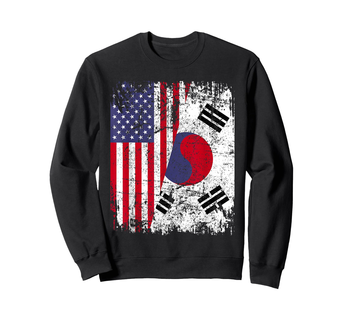 SOUTH KOREAN ROOTS | Half American Flag | SOUTH KOREA T-Shirt for Women Girls Kids Men