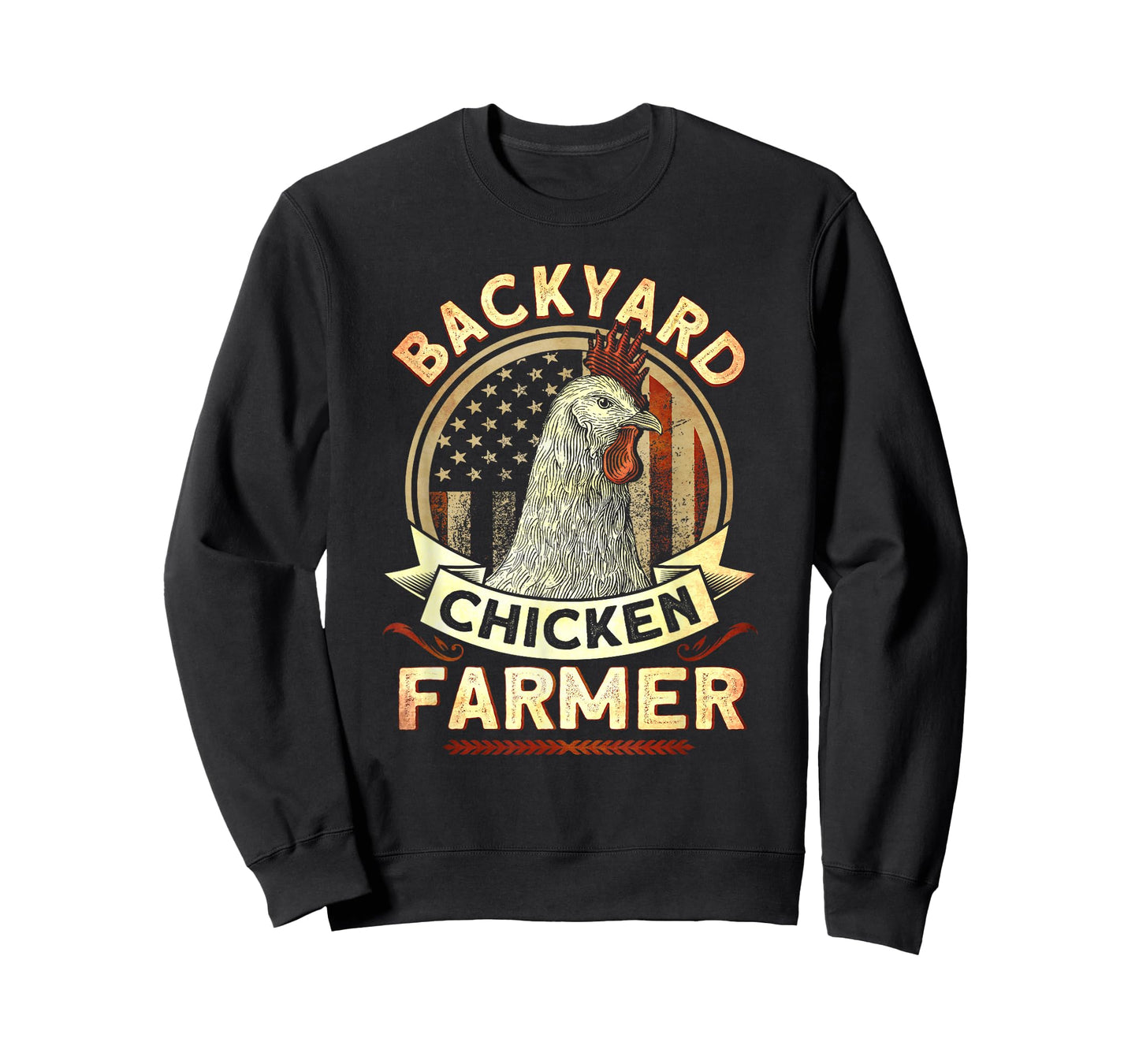 Backyard Chicken Farmer 4th of July USA Flag T-Shirt