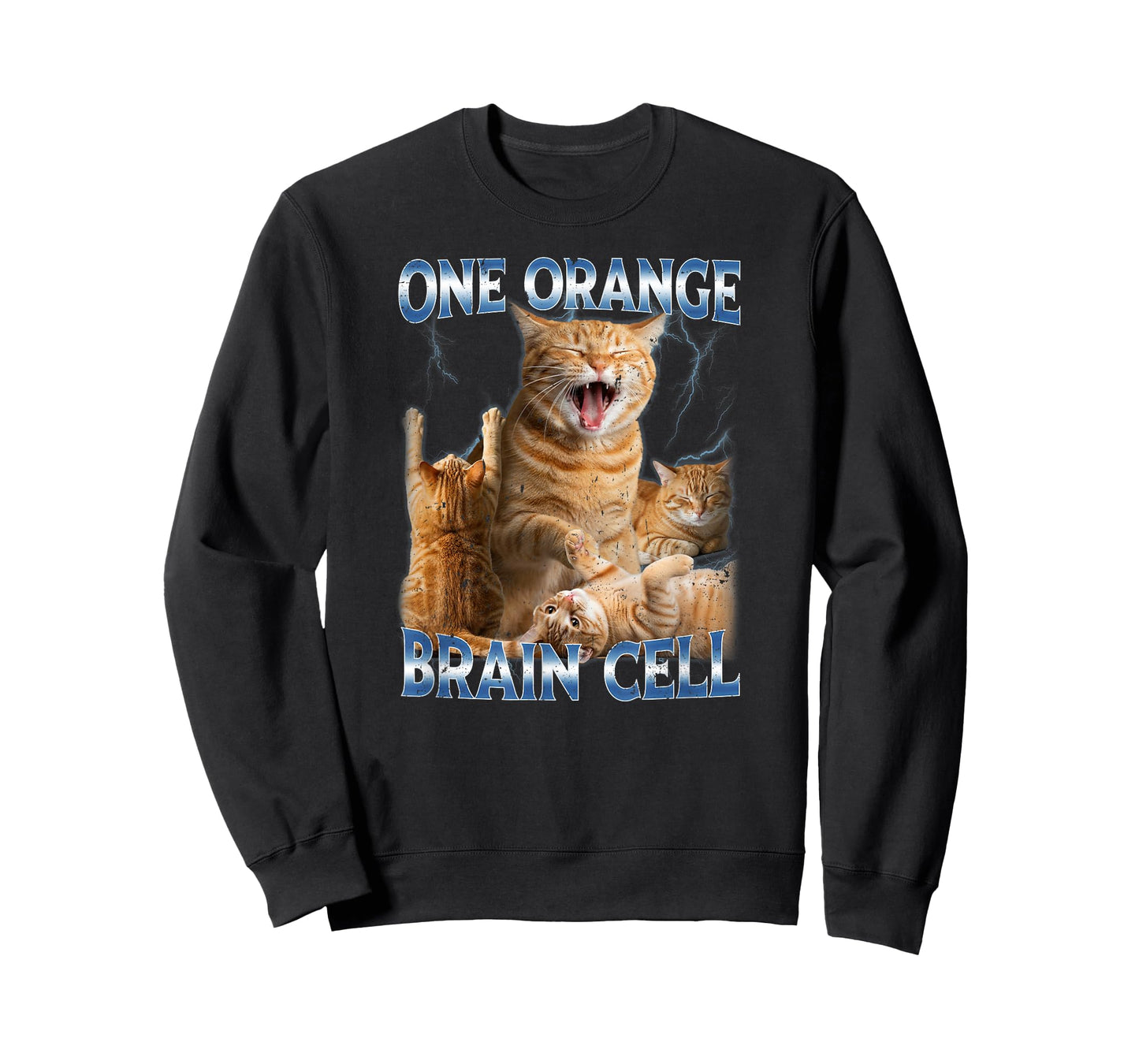 One Orange Brain Cell Funny Cat Meme Quirky Humor T-Shirt