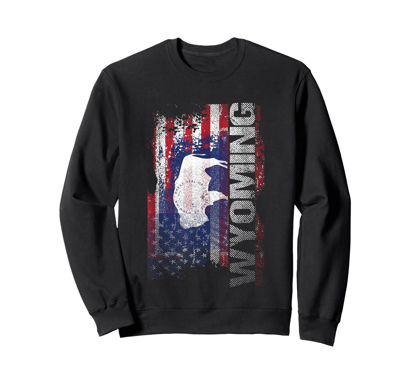 Wyoming State USA Flag Souvenir Gift T-Shirt