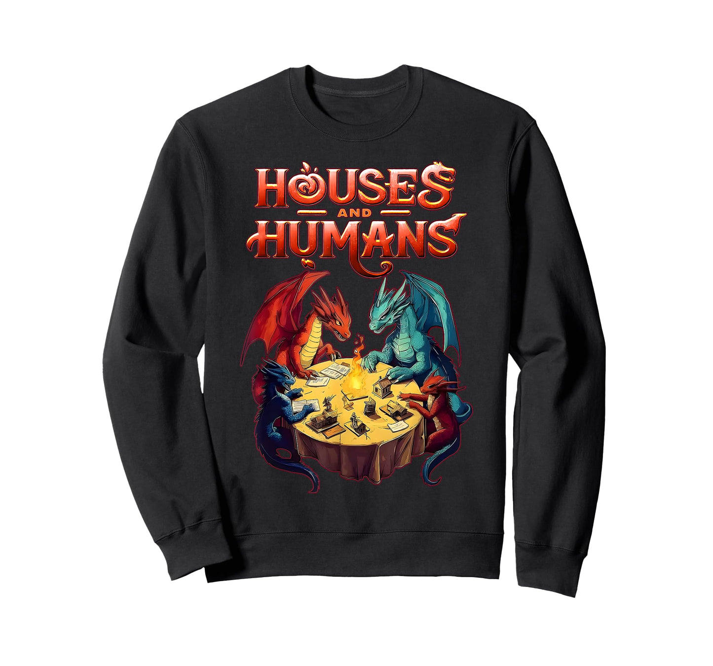 Houses and Humans Dragons Funny Video Games T-Shirt