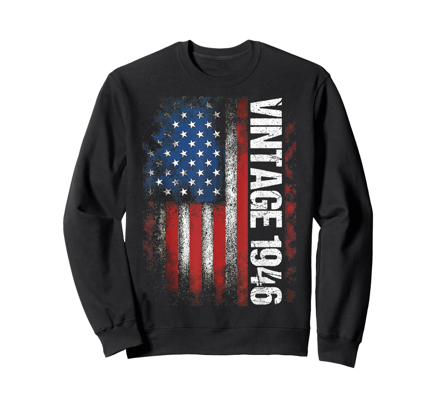Vintage 1946 80th Birthday Gifts 80 Years Old American Flag T-Shirt