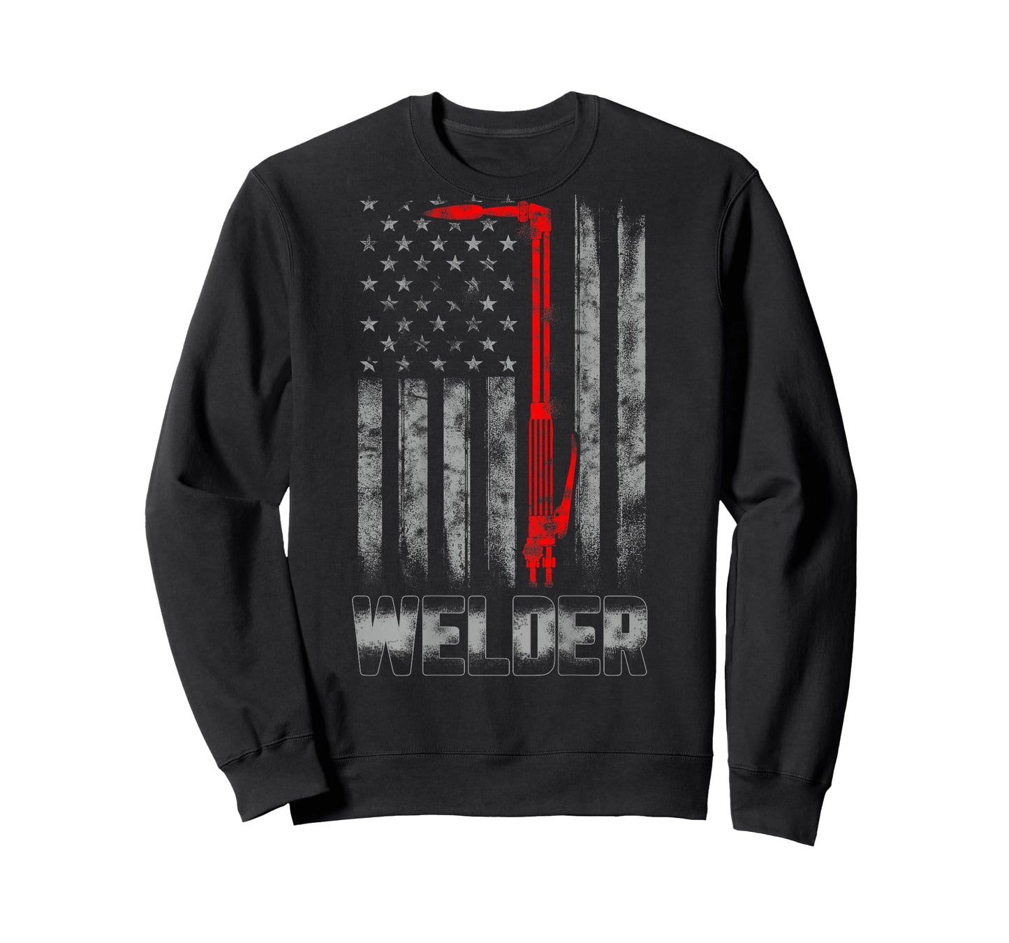 Welder Red line American Flag Shirt USA Patriotic Welder T-Shirt