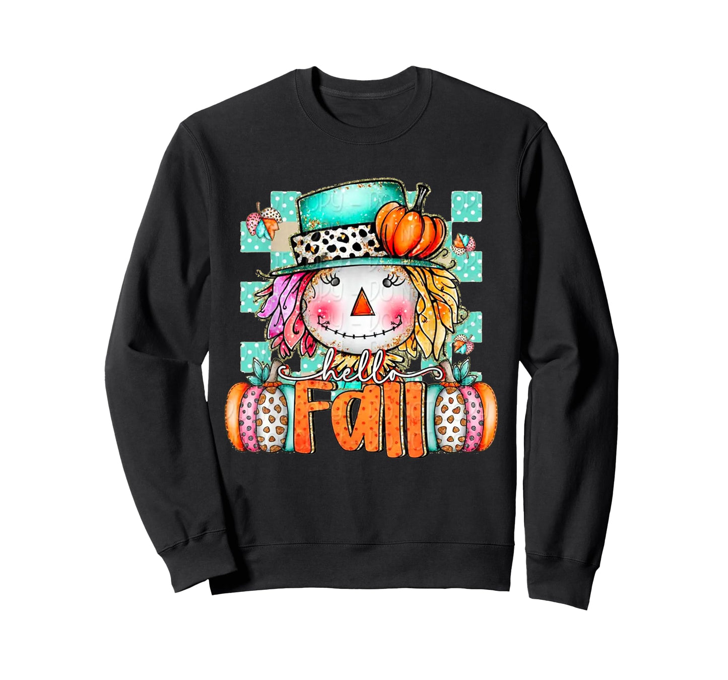 Cute Scarecrow Pumpkin Thanksgiving Halloween Hello Fall T-Shirt