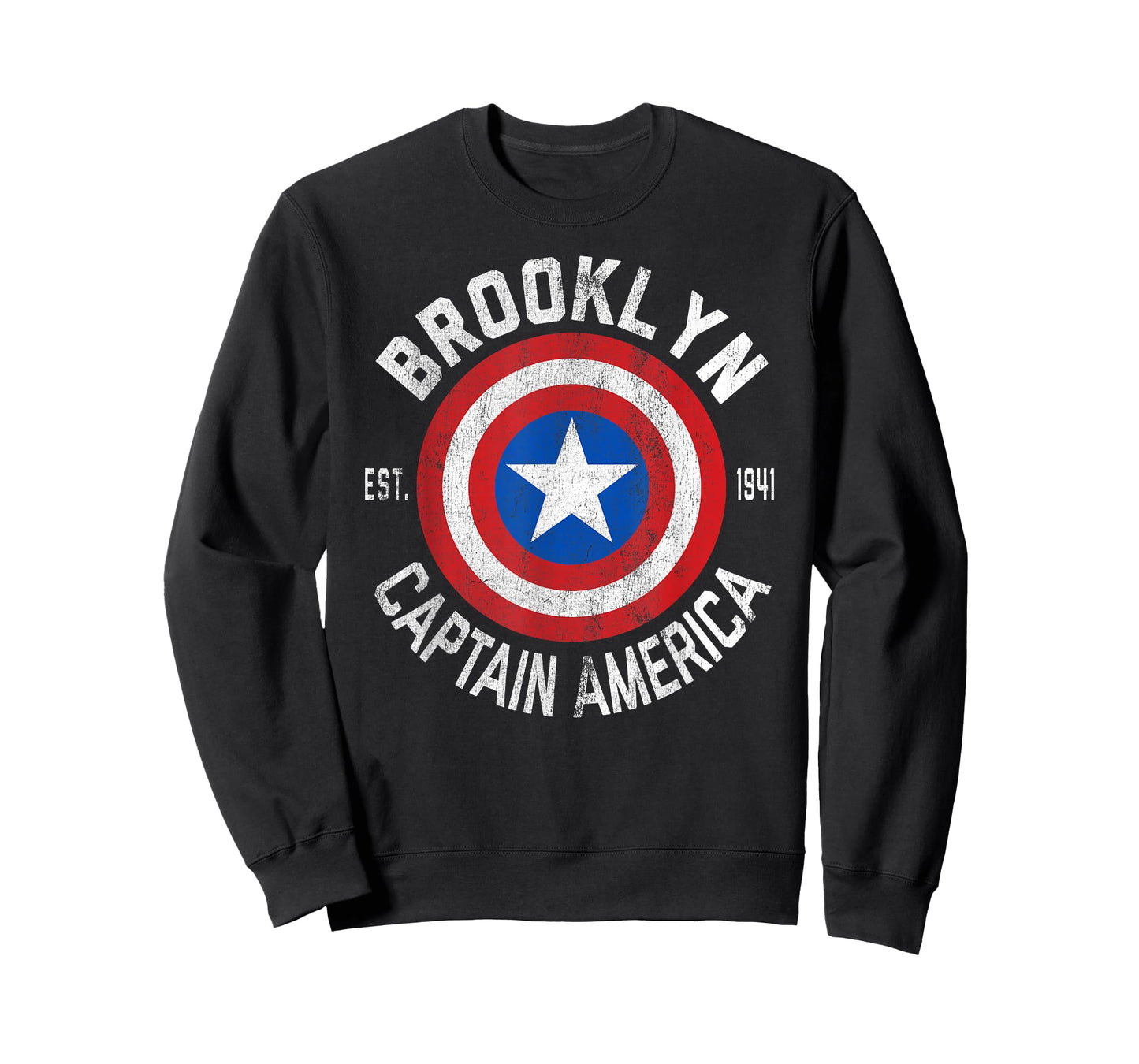 Marvel Comics Retro Classic Captain America Brooklyn Shield T-Shirt