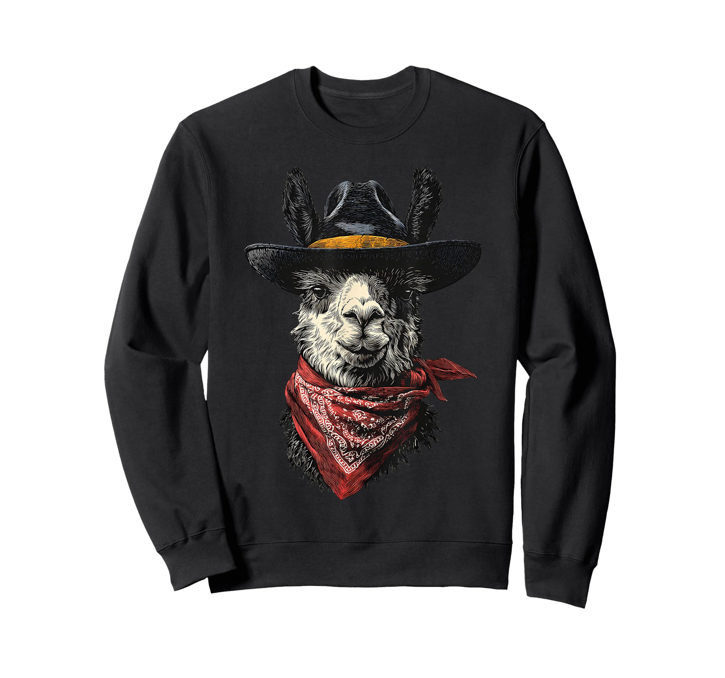 Country Cowboy Llama Vintage Rodeo Cowgirl Western Alpaca T-Shirt