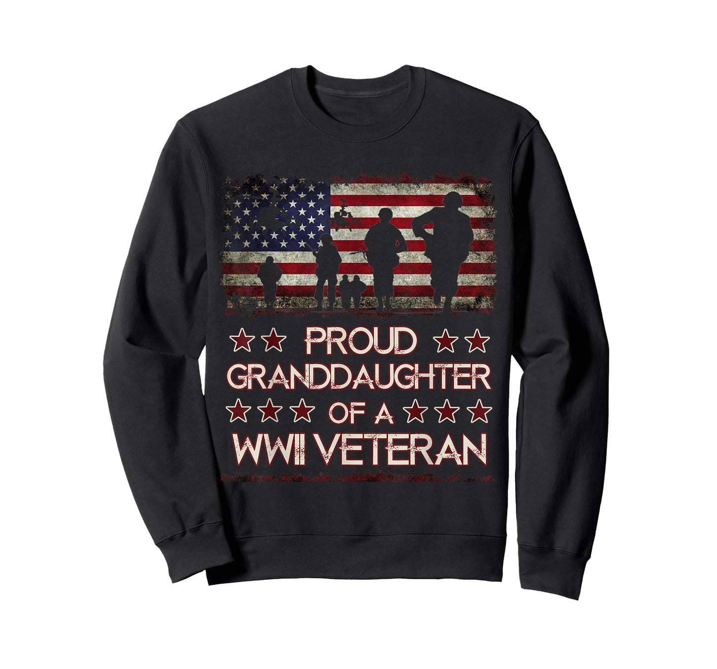 Proud Granddaughter Of A WWII Veteran T-Shirts T-Shirt
