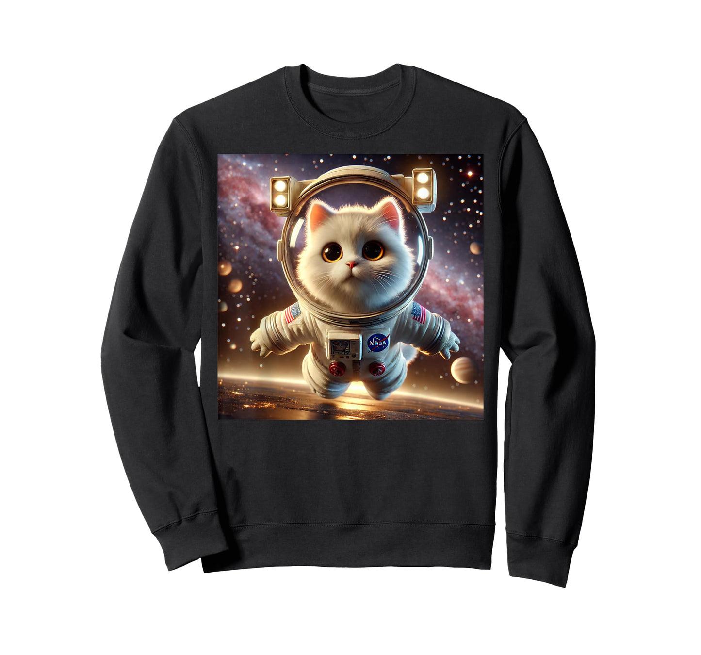 Cat Astronaut, Space Cat, Funny Planets gift Men Women kids T-Shirt