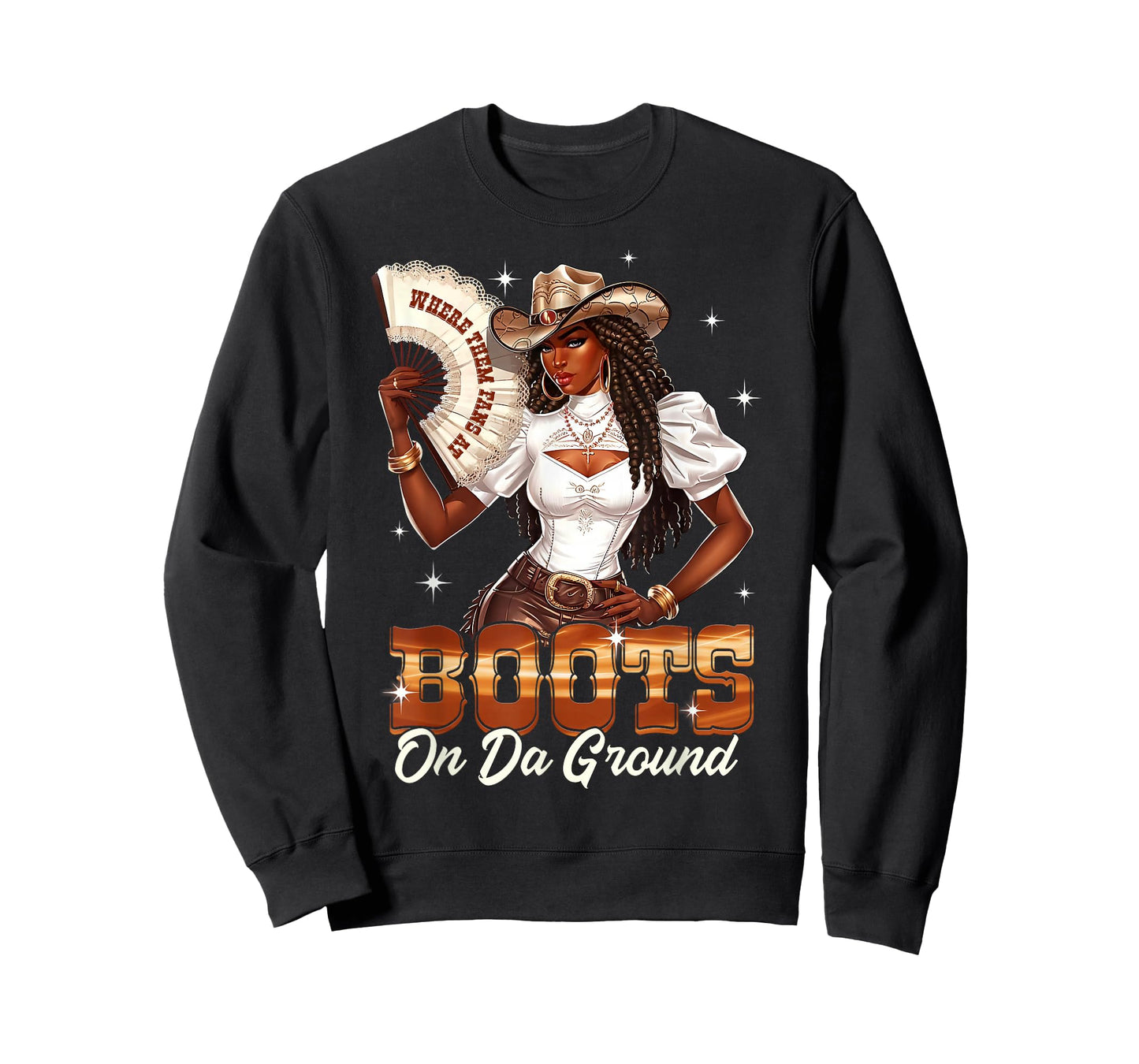 Boots On The Ground Cowgirl Black Women Africa Black History T-Shirt