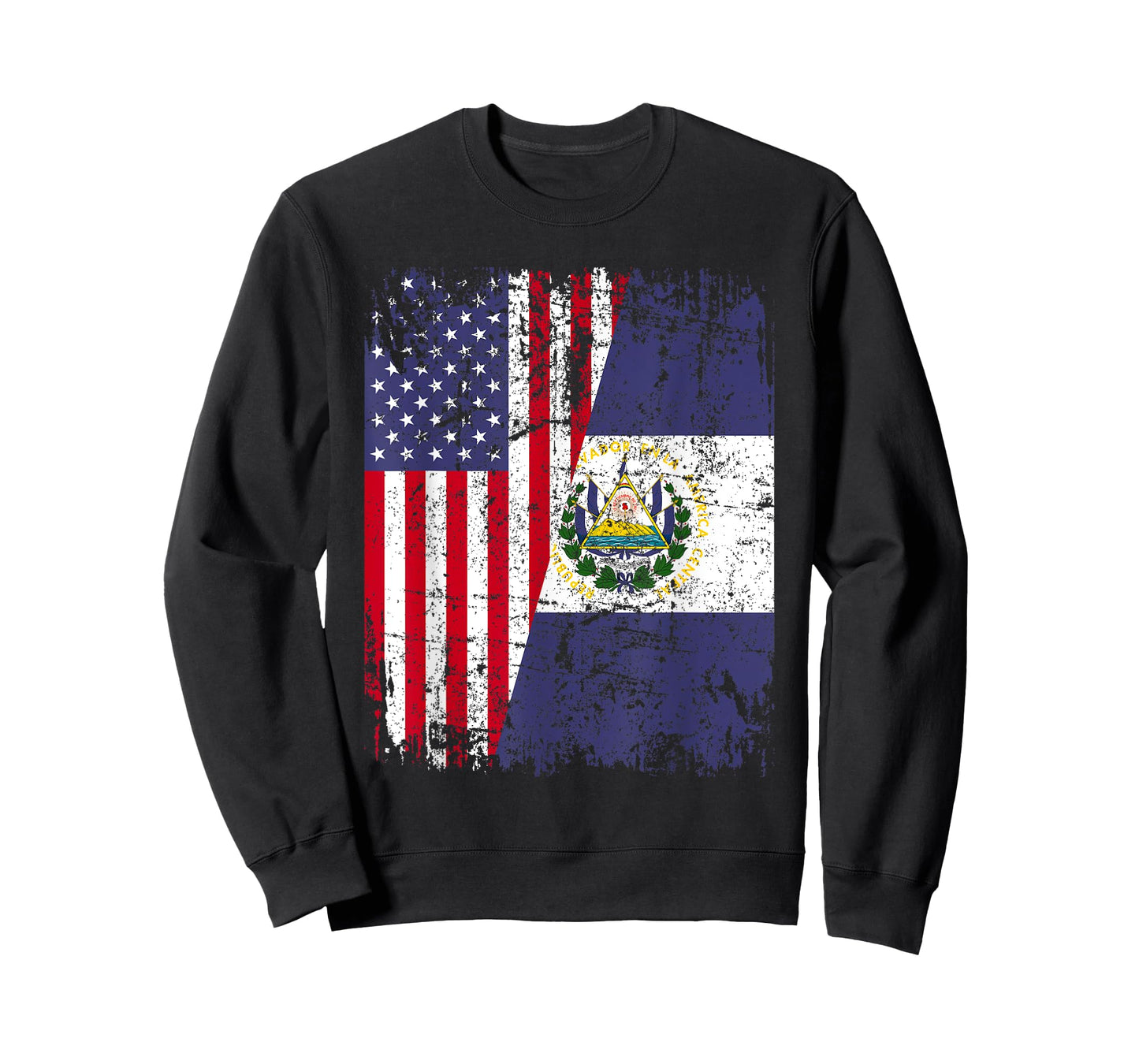 SALVADORAN ROOTS | Half American Flag | EL SALVADOR Women Kids Men T-Shirt