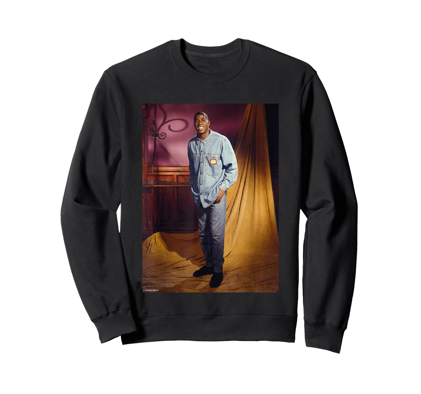 Magic Johnson Basketball Legend LA Lakers by Michael Grecco T-Shirt