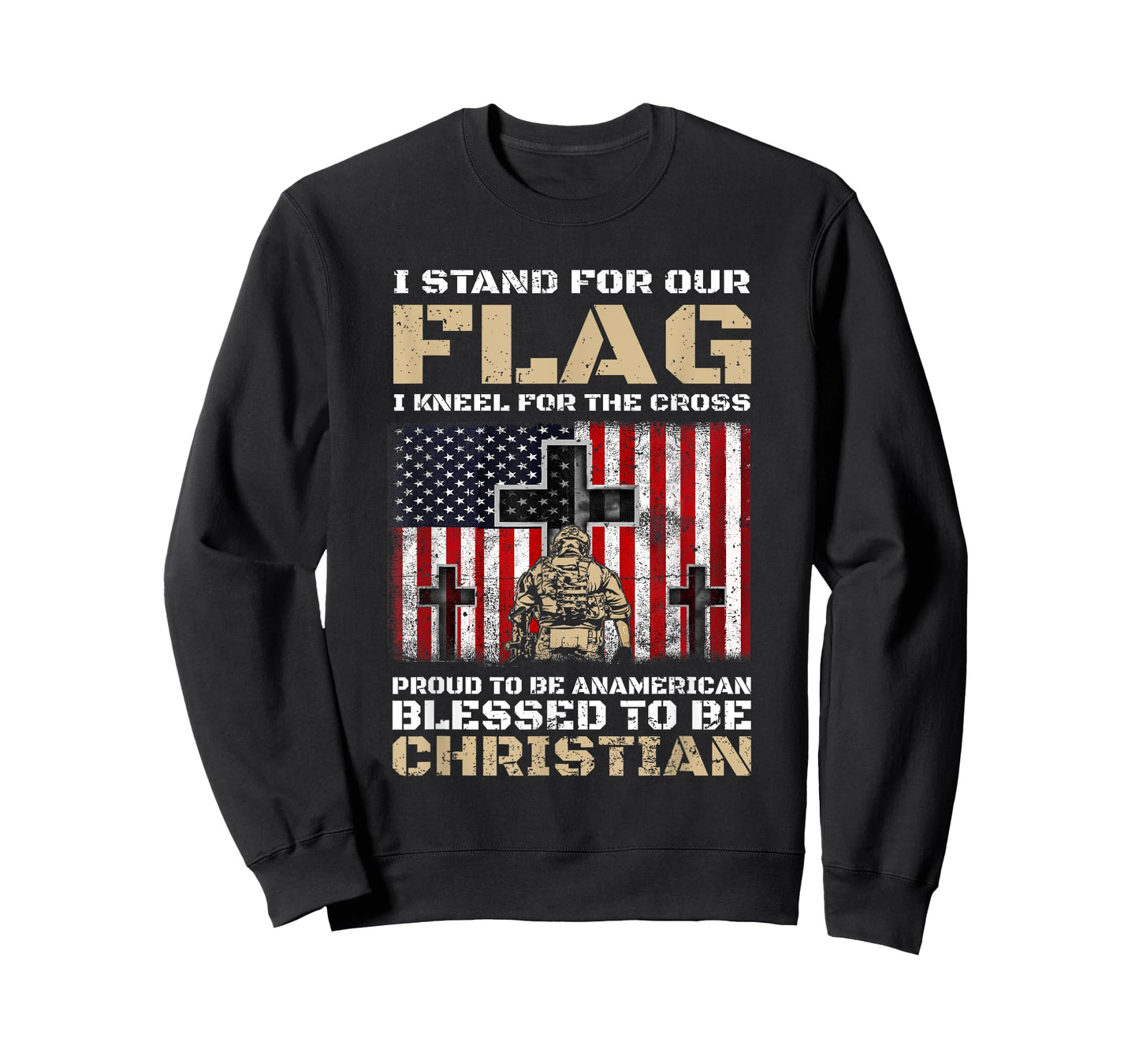 I Stand For The Flag And Kneel For The Cross T-Shirt