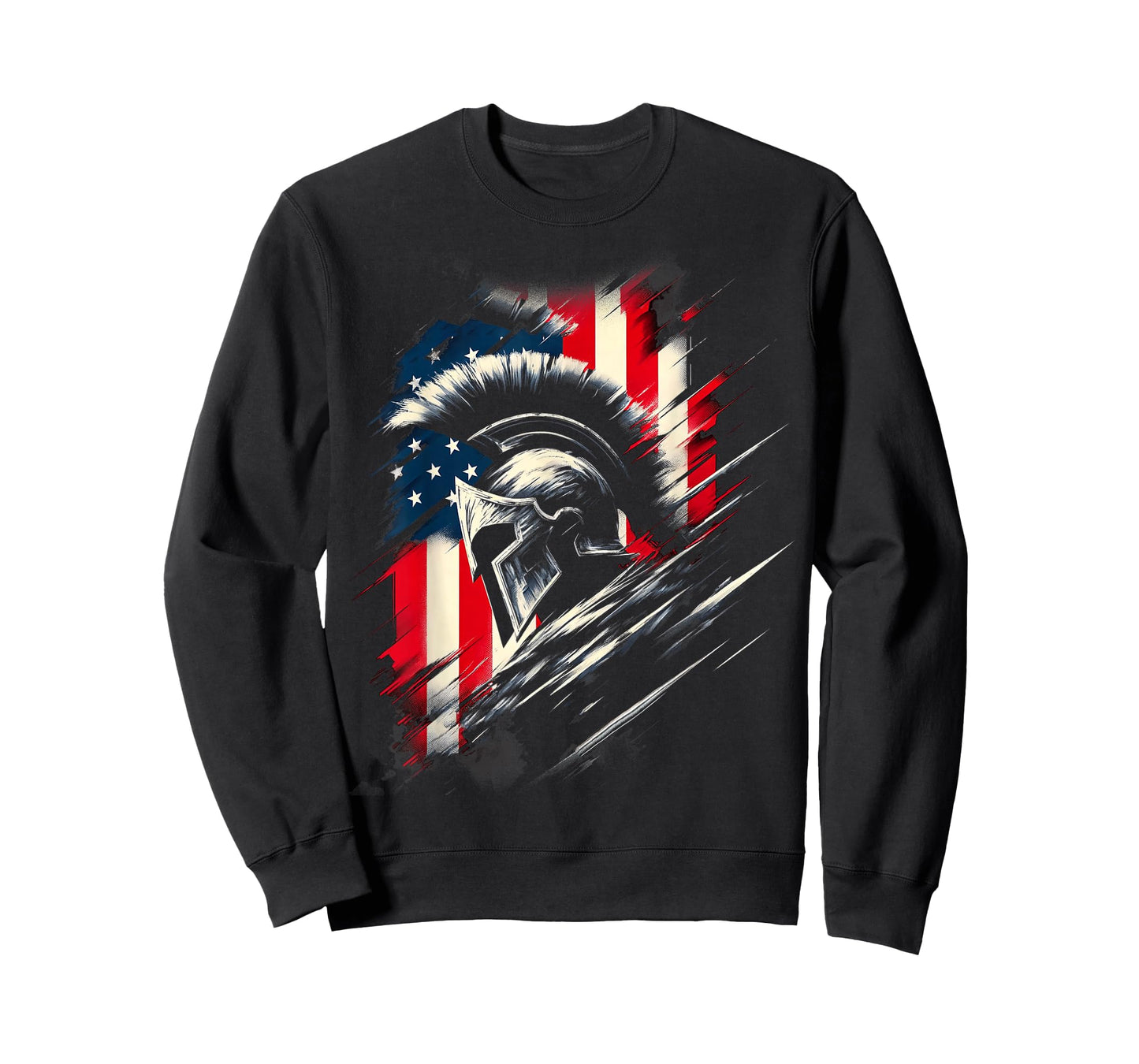 Spartan Patriotic Molon Labe American Flag Spartan USA Greek T-Shirt