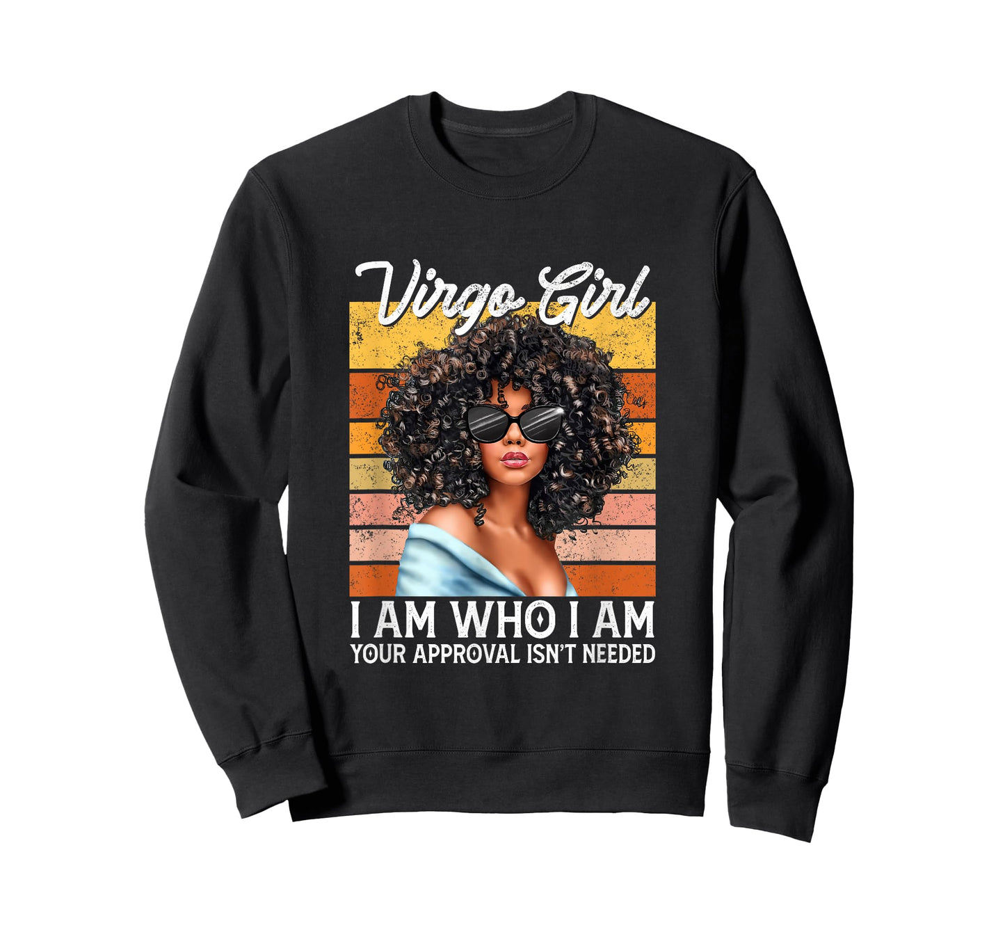 Virgo Girl I Am Who I Am Birthday Afro Black Womens T-Shirt