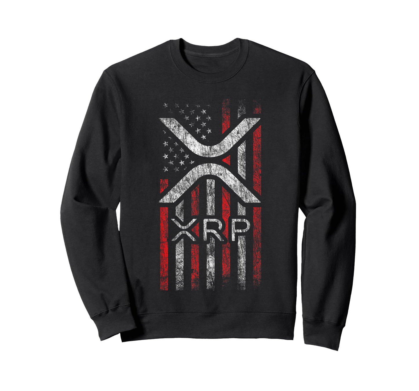 Crypto Currency - XRP Cryptocurrency - American Flag - XRP T-Shirt