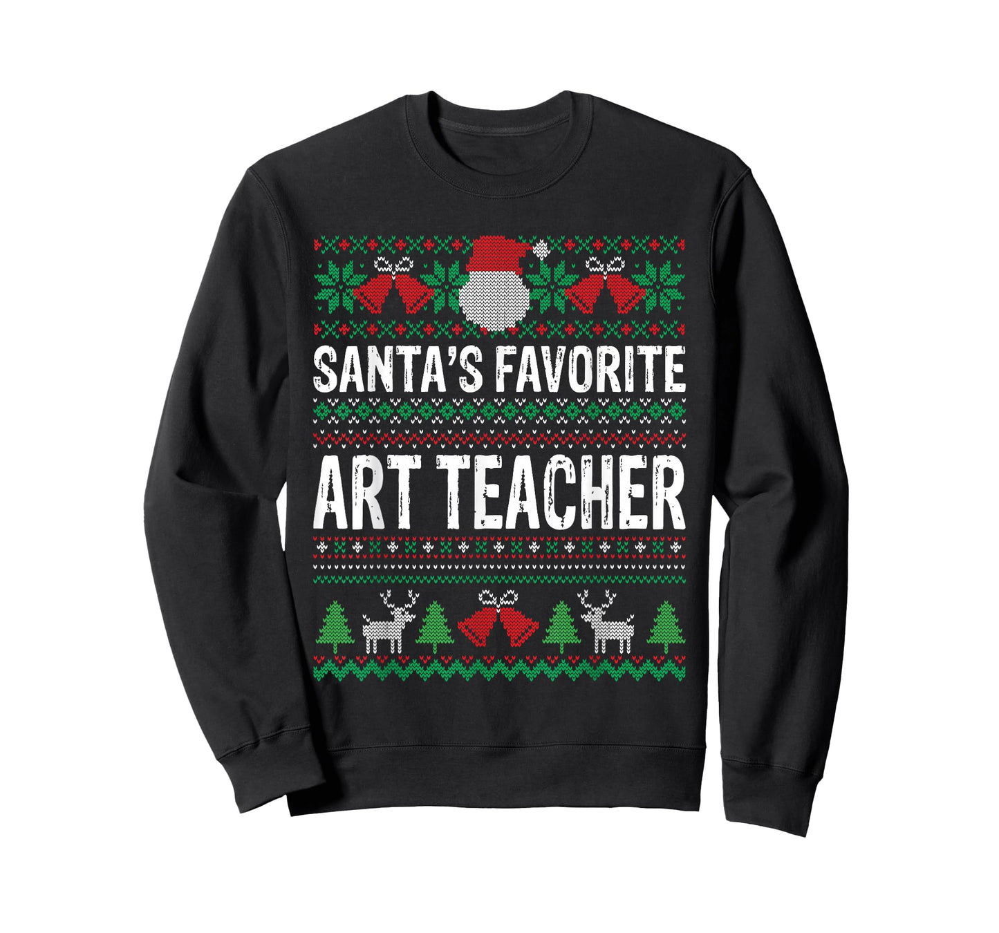 Art Teacher Christmas T-Shirt - Santa's Favorite Art Teacher T-Shirt