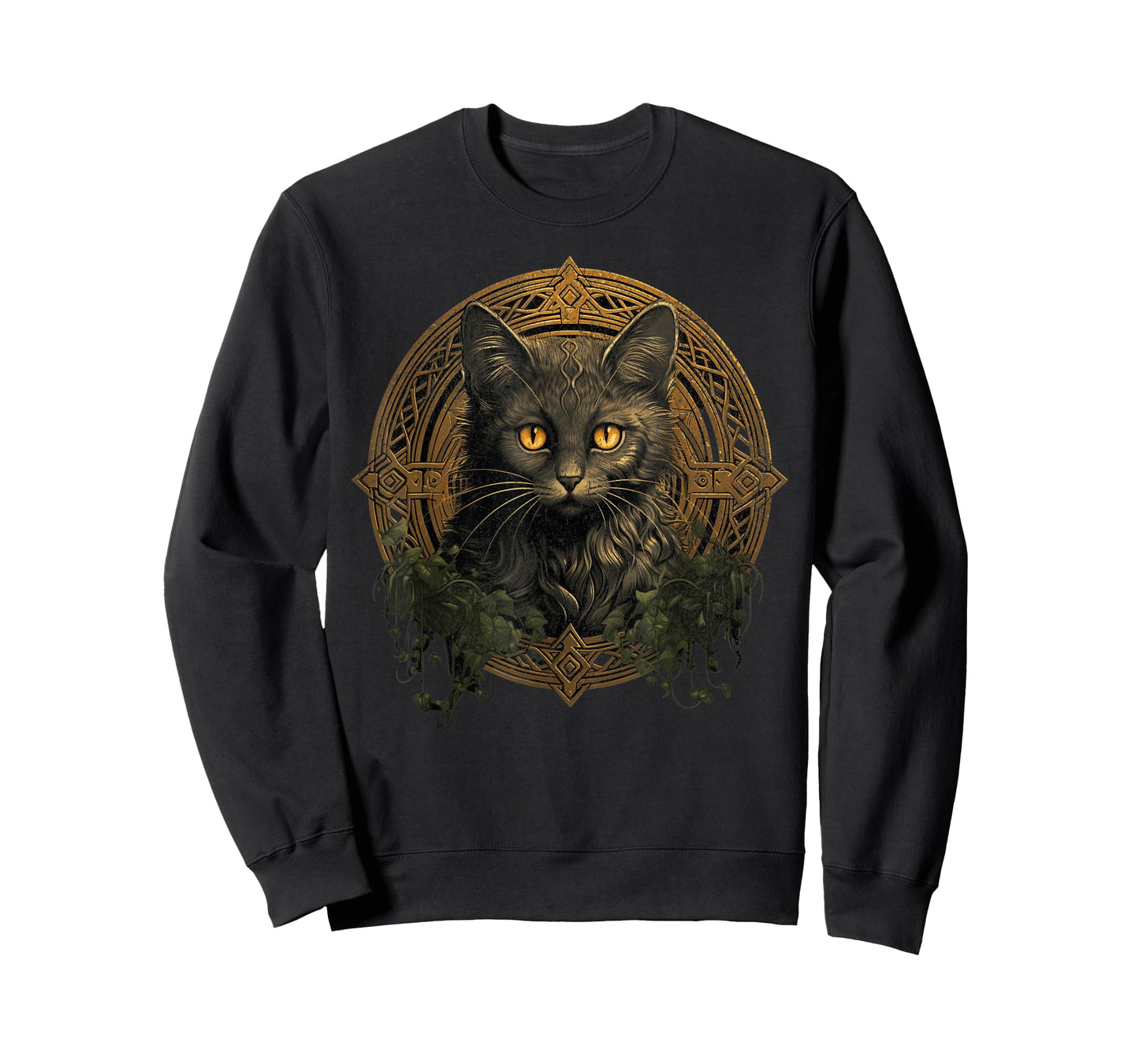 Celtic Cat Knots Wiccan Wicca Animal Pagan Witch Norse T-Shirt for Men Women Kids