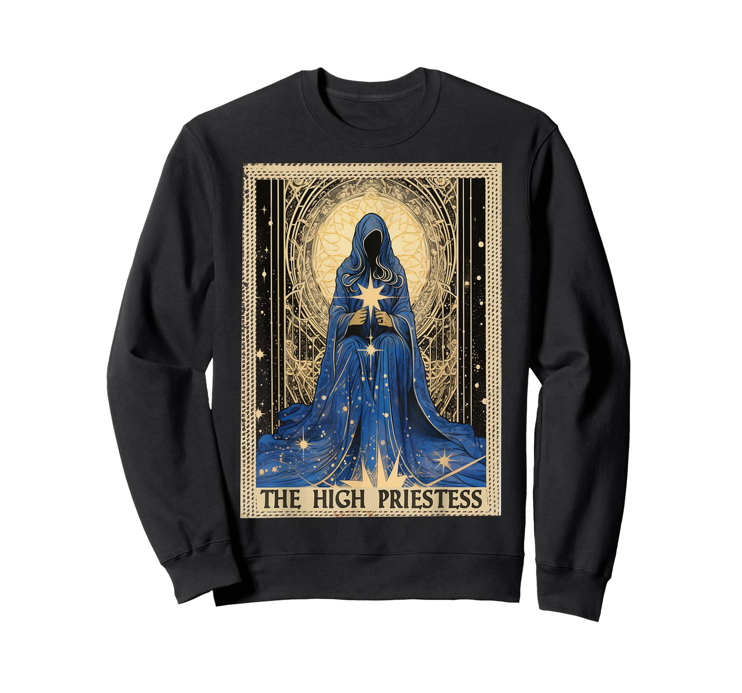 FoolsFate Women's Occult Tarot Card Priestess T-Shirt