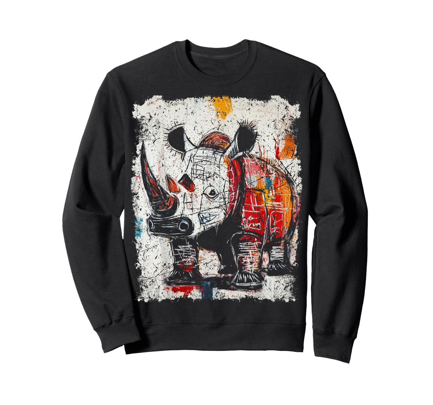 Pop Art Style Rhinoceros 90s Graffiti T-Shirt