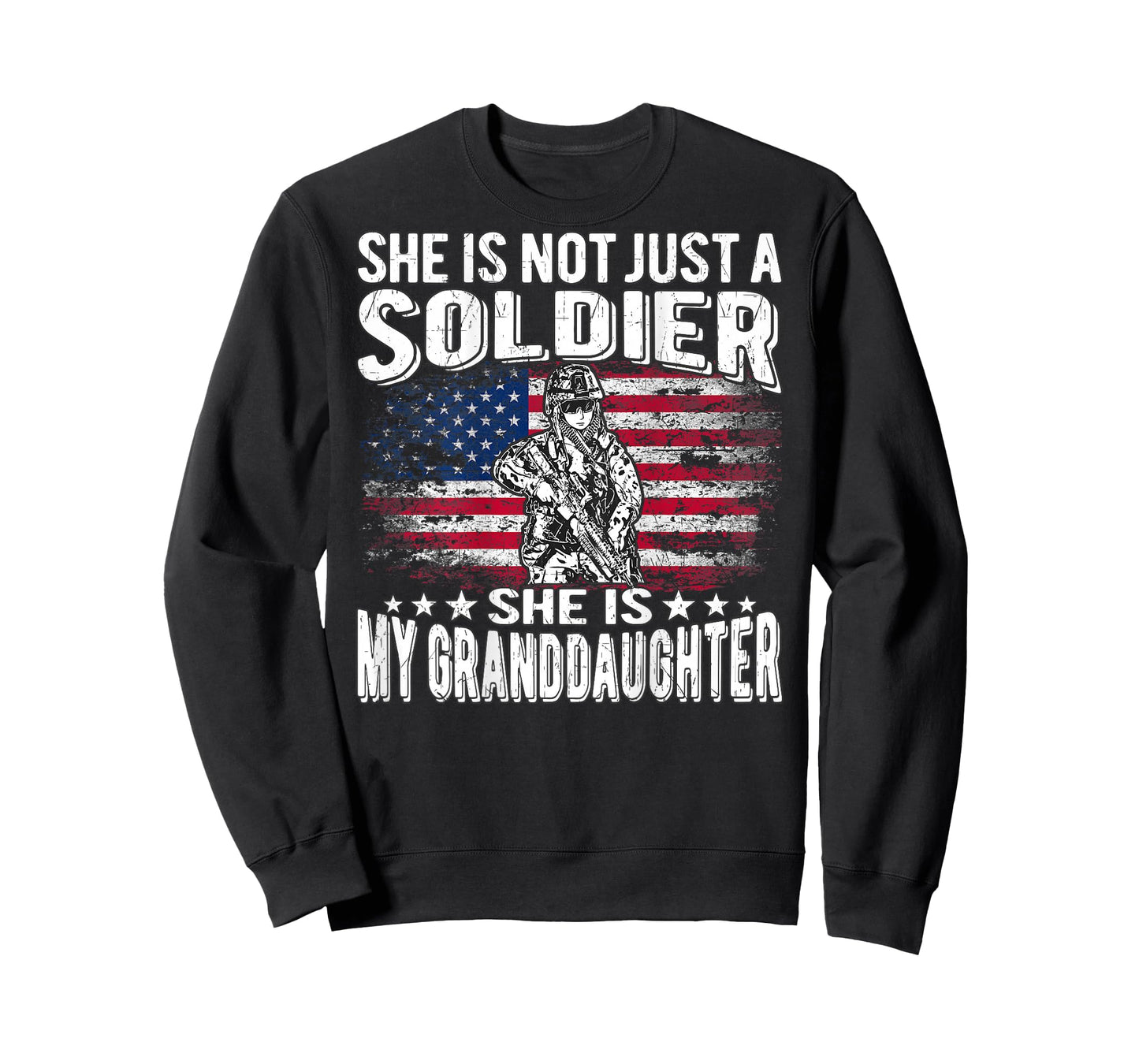 My Granddaughter Is A Soldier - Proud Military Grandparent T-Shirt