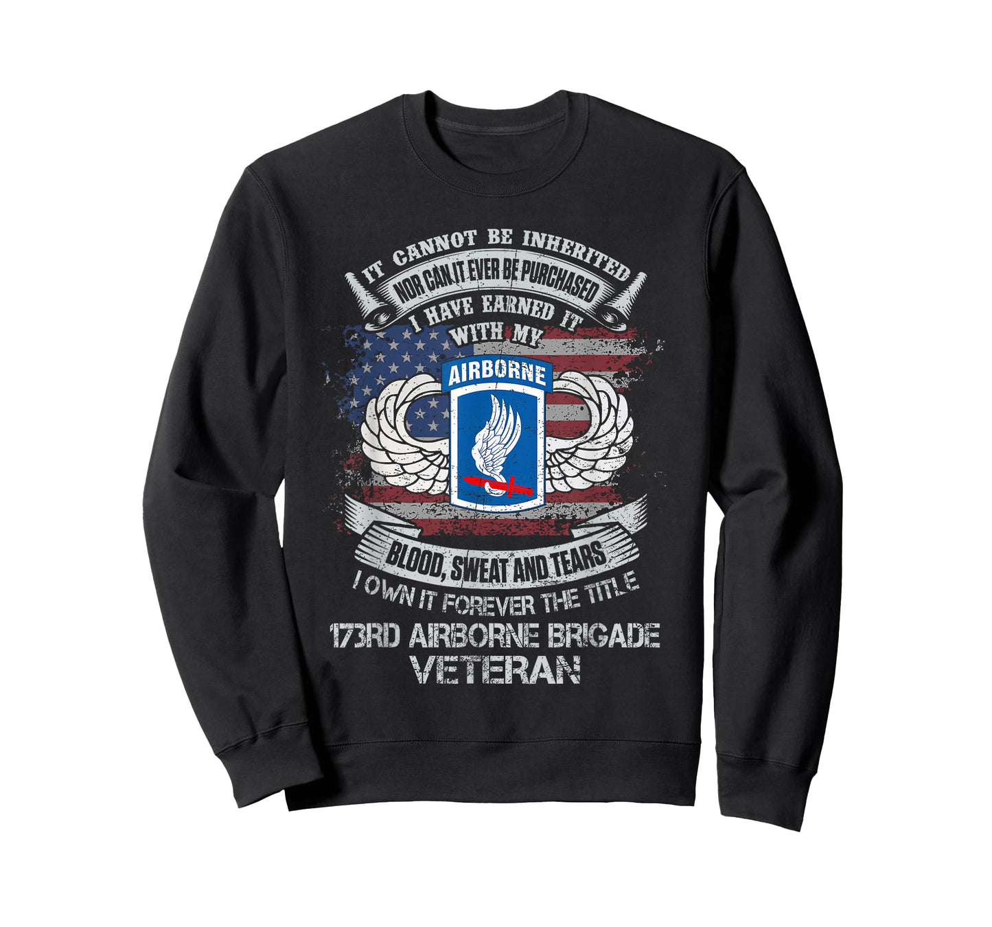 Own Forever The Title 173rd Airborne Brigade Veteran Flag US T-Shirt