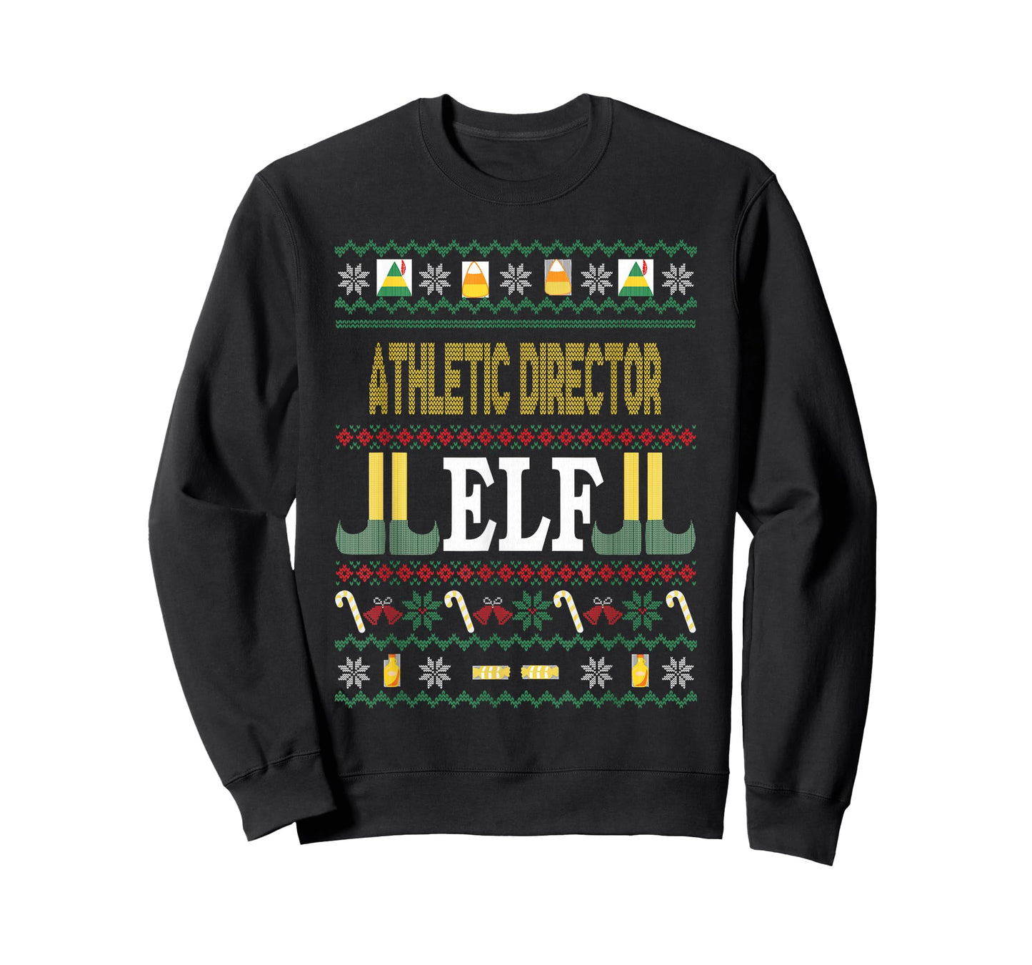 Athletic Director Elf Funny Christmas Gift T-Shirt