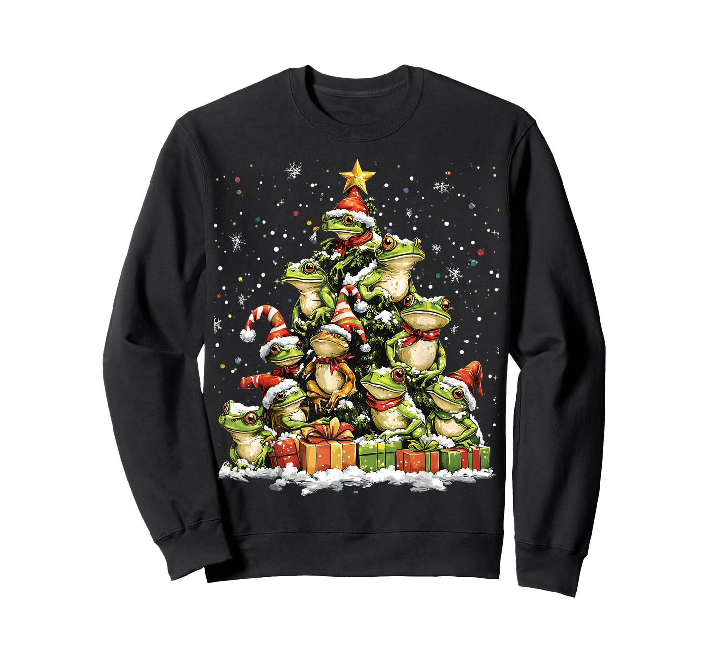 Frog Christmas Tree Ornament Decor Xmas T-Shirt