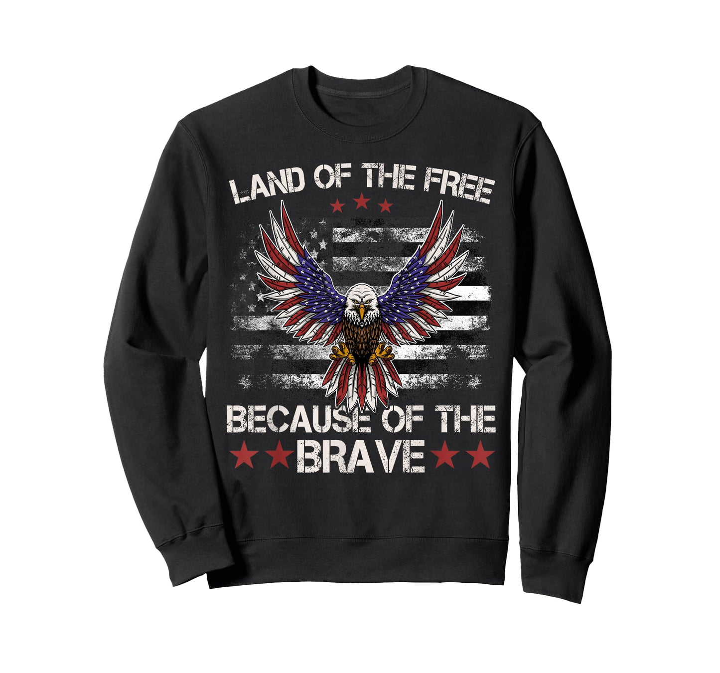 America Eagle | Land of The Free Because of The Brave T-Shirt