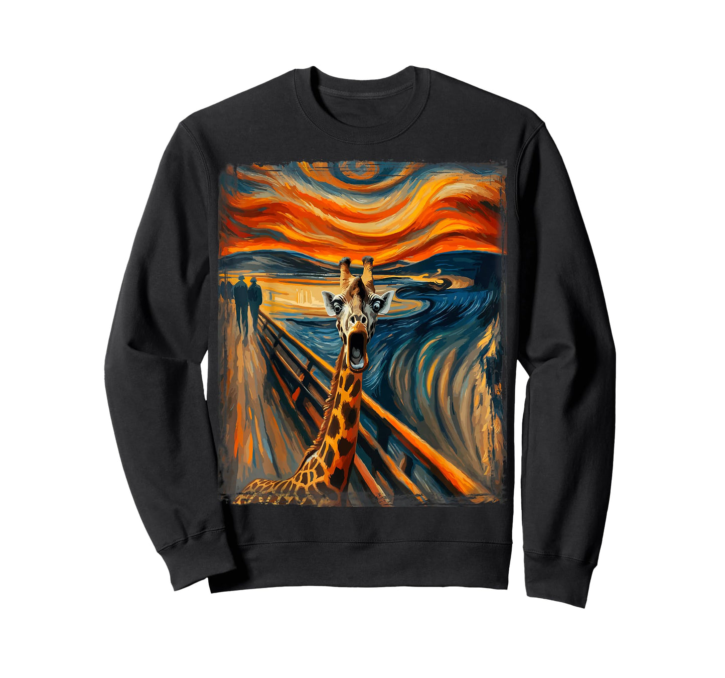 Artist Scream Parody Funny Animal Painting Art Humor Giraffe T-Shirt
