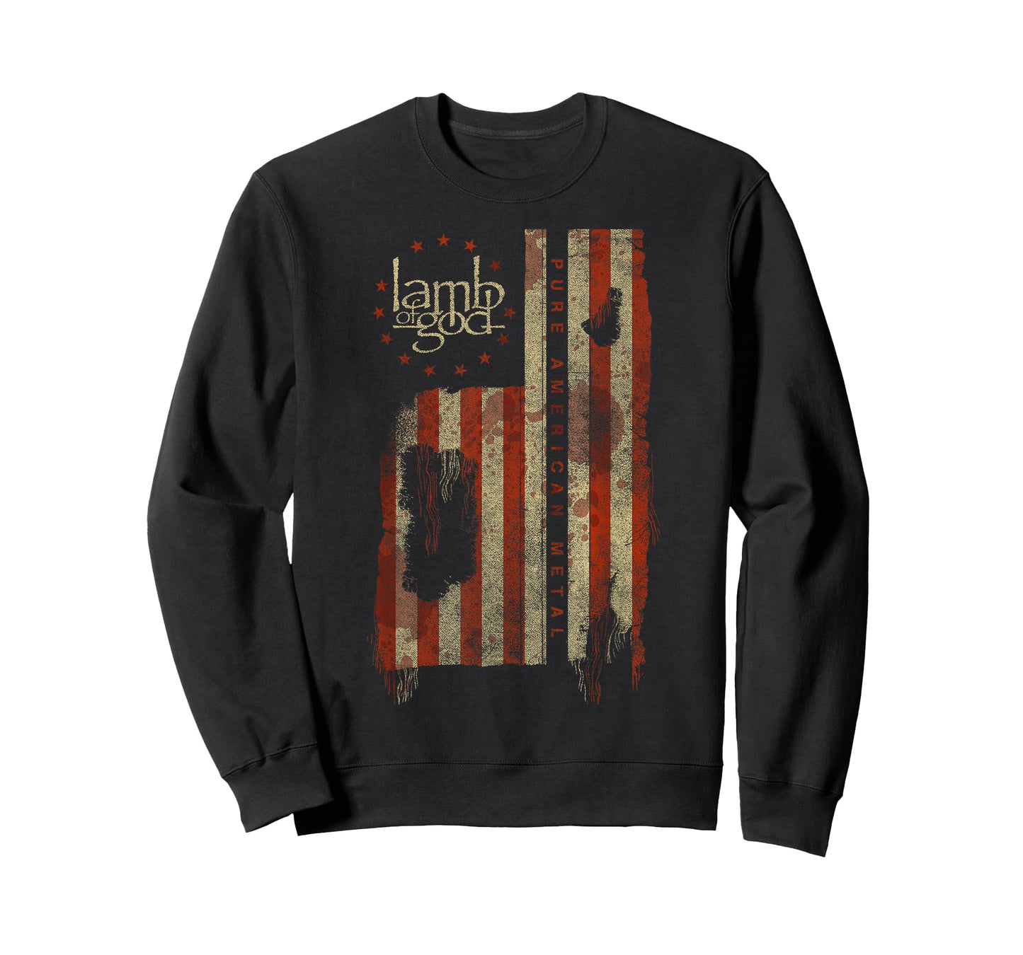 Lamb of God – Pure American Metal Flag T-Shirt Small