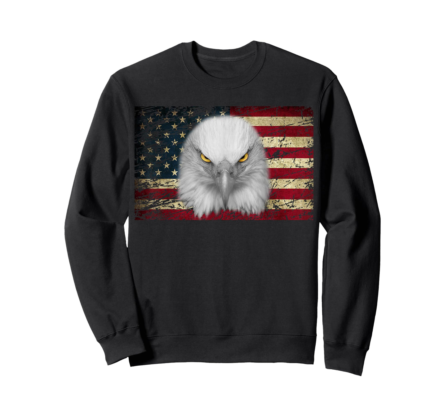 American Bald Eagle Eyes Shirt USA Flag Patriotic Shirt T-Shirt