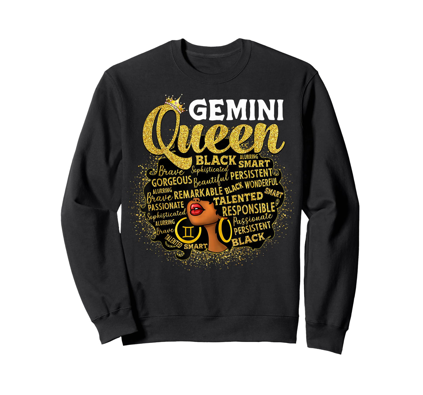 African American Women Zodiac Birthday Gemini Queen T-Shirt