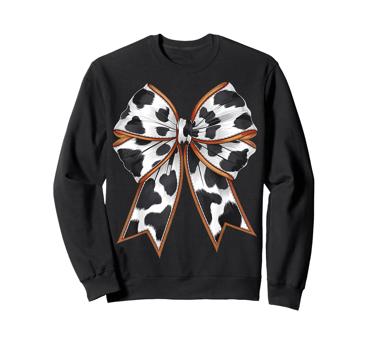 Cute Cow Pattern Bow Coquette Western Farm Cowgirl Bow Cow T-Shirt