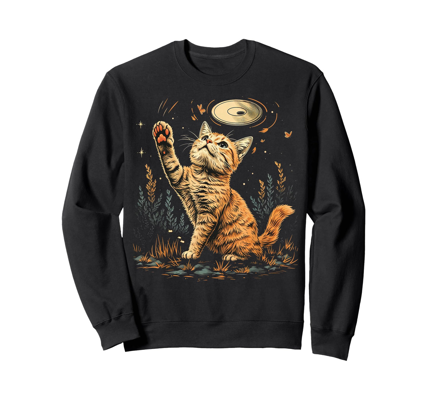 Disc Golf Mens, Womens & Kids Cat Disc Golfer T-Shirt