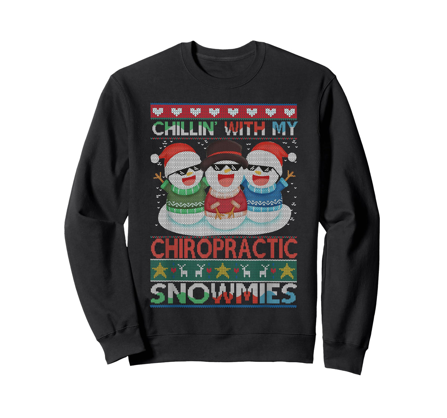 Chillin with my Chiropractic Snowmies Chiropractor Christmas T-Shirt