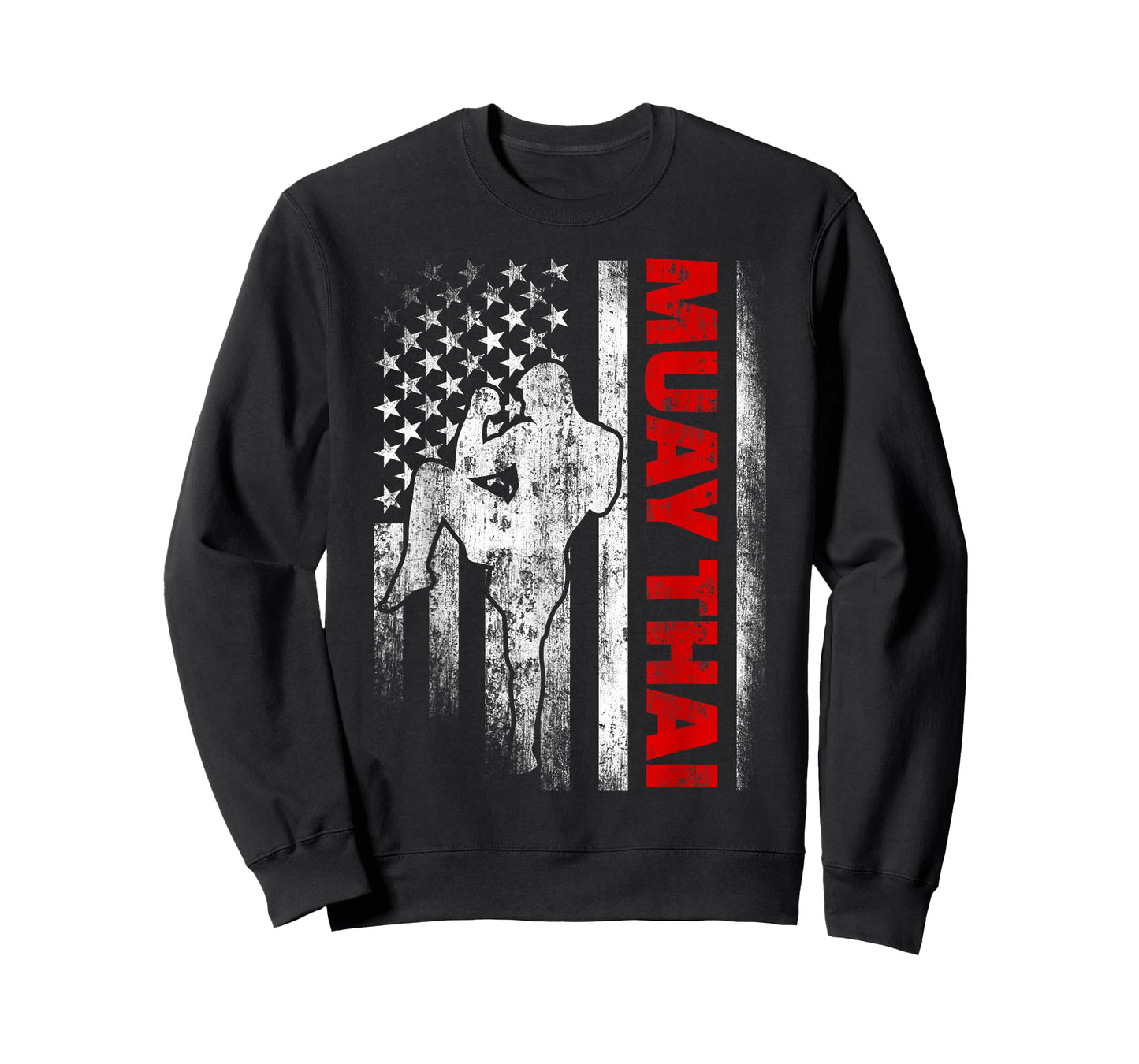 Muay Thai Boxing US American Flag T-Shirt