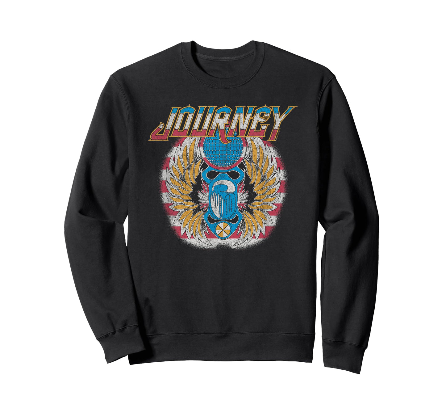 Ripple Junction x Journey Patriotic Wings Scarab Beetle Logo T-Shirt