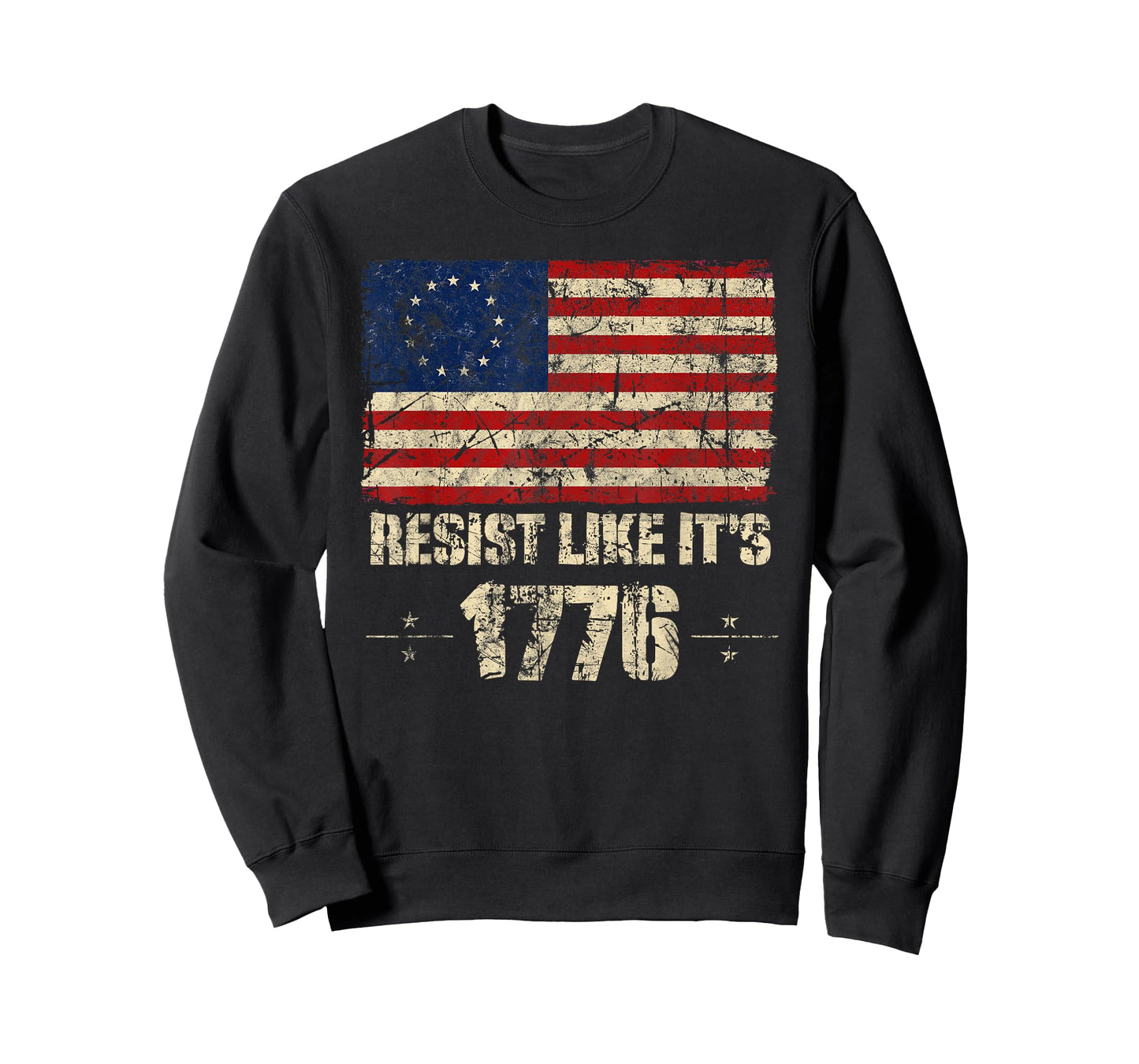 Resist Like It's 1776 American Patriot Conservative Flag T-Shirt