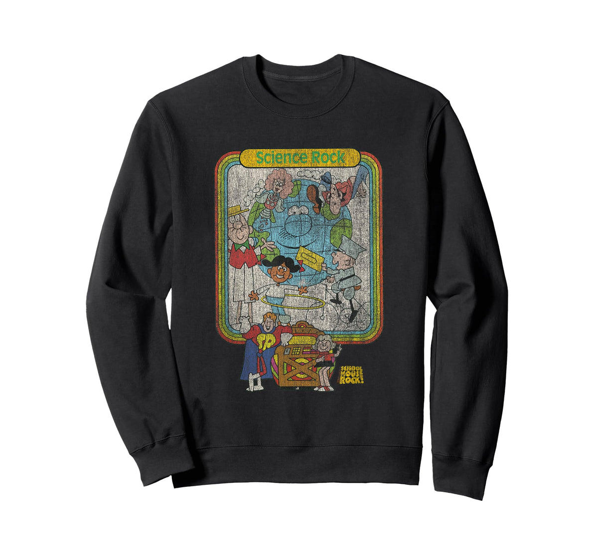 Schoolhouse Rock Science Rock Groovy 70's Frame Retro TV T-Shirt