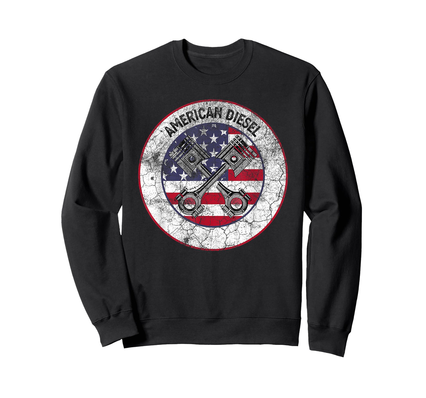 American Diesel Flag Vintage Diesel Mechanic Smoke Trucks T-Shirt