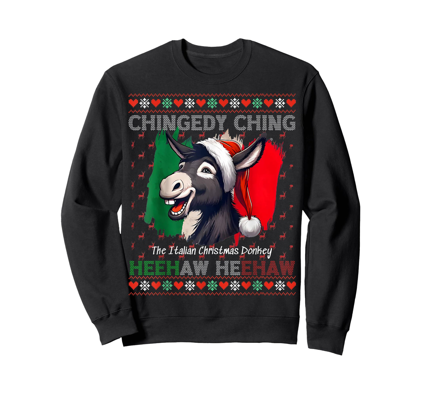 Chingedy Ching Dominick The Italian Christmas Donkey Xmas T-Shirt