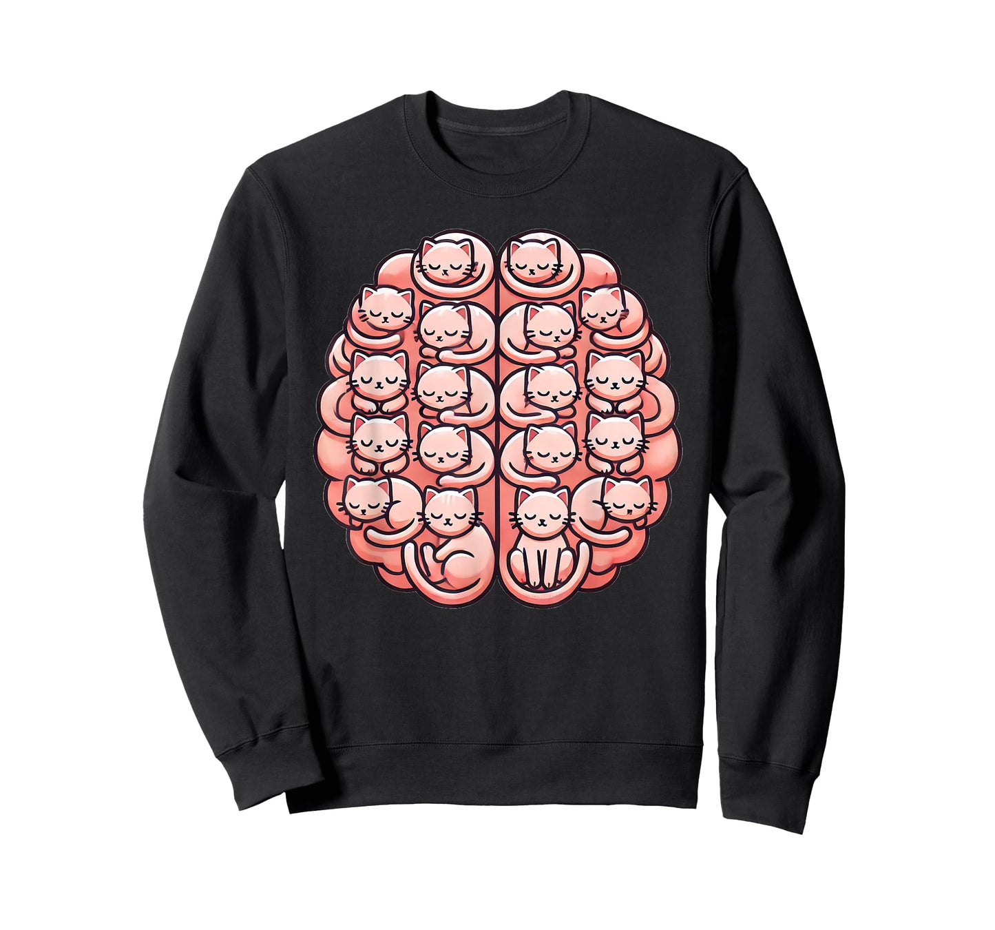 Funny Cat Brain Graphic Neuroscience Neurologist T-Shirt