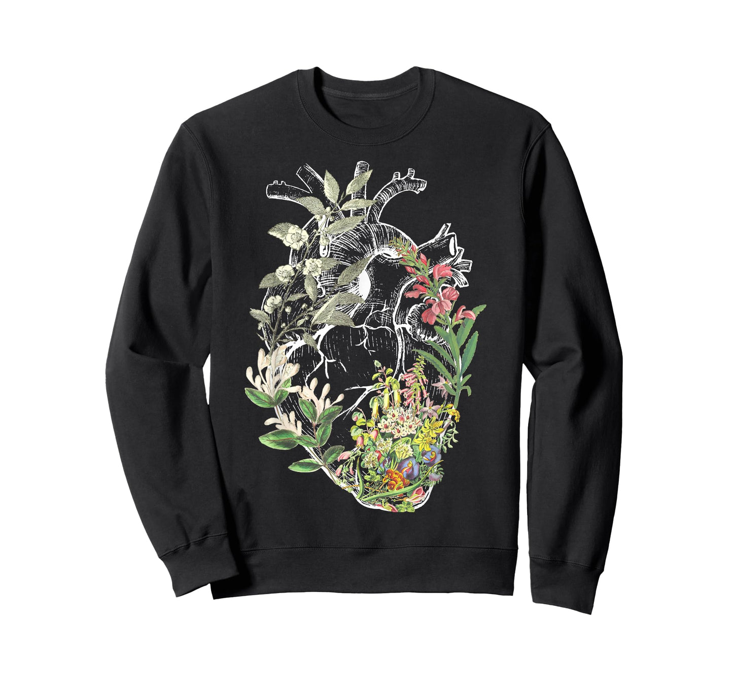 Anatomical Heart And Flowers Show Your Love T-Shirt