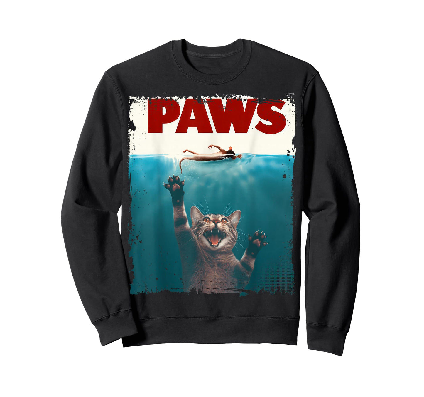 Paws Kitten Meow Parody Funny Cat Lover Gifts Cute Cat T-Shirt